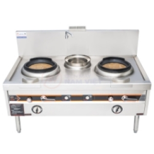 Bếp Á 2 họng bầu nước họng đất quạt thổi